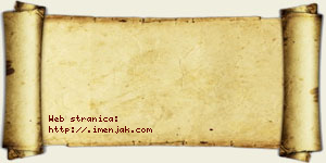 Jana Vlahović vizit kartica